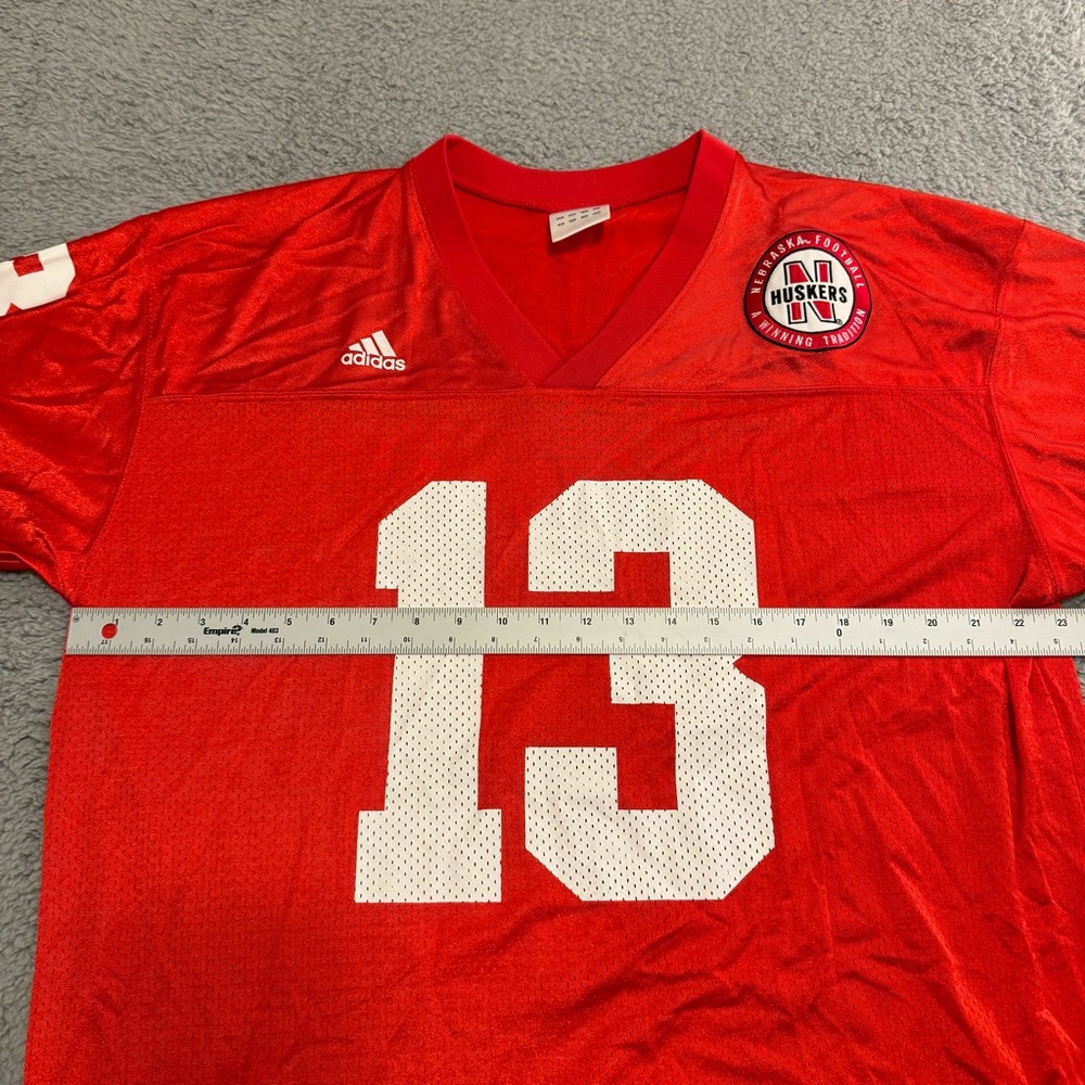 Nebraska Cornhuskers Football Adidas Red #13 Jersey Size Large Zac Taylor - Picture 5 of 10